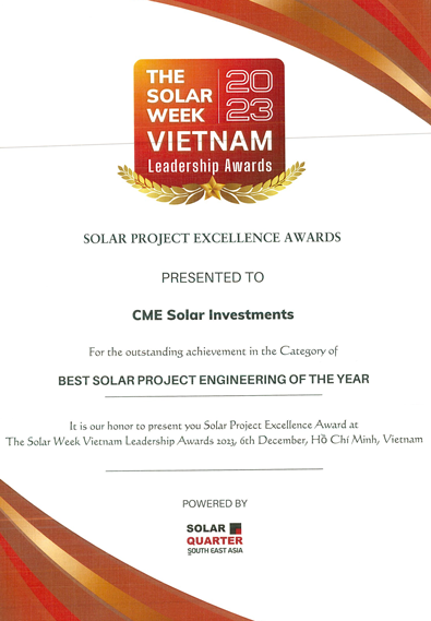 2023 - Best Solar Project Of The Year