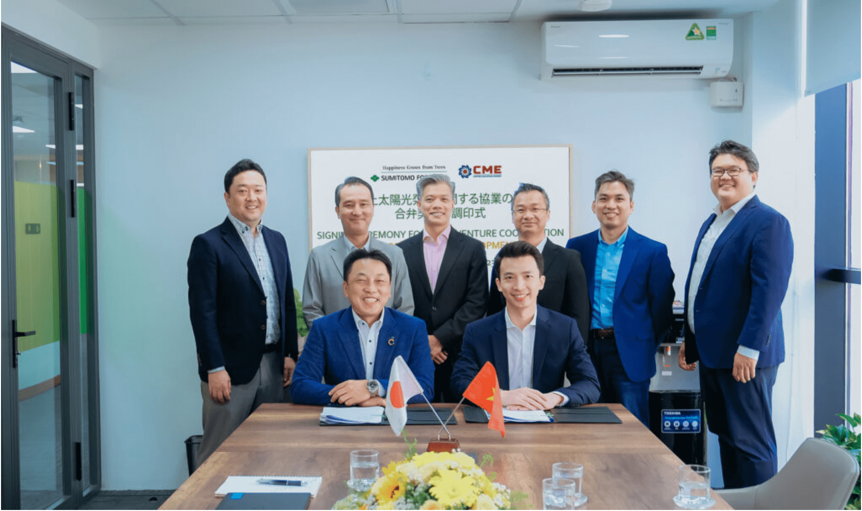 A NEW JOINT VENTURE BETWEEN THE SUMITOMO FORESTRY GROUP AND CME SOLAR, AIMED AT EXPANDING THE ROOFTOP SOLAR MARKET IN VIETNAM