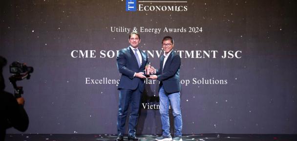 CME Solar Won Excellence in Solar Rooftop Solutions Vietnam 2024 at The Global Economics Awards