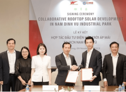 THE AGREEMENT SIGNED TO DEPLOY 700MWP ROOFTOP SOLAR POWER SYSTEM AT NAM DINH VU INDUSTRIAL PARK