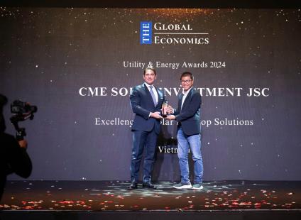 CME Solar Won Excellence in Solar Rooftop Solutions Vietnam 2024 at The Global Economics Awards