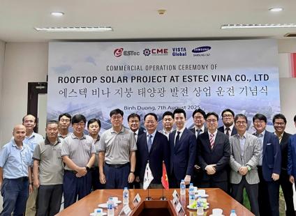 Commercial Operation Ceremony of Rooftop Solar Project at ESTec Vina Co. Ltd